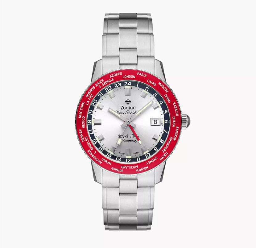 ZODIAC Orologio Super Sea Wolf World Time Gmt - 40MM