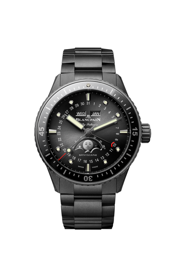 Bathyscaphe Quantième Complet Phase de Lune - 43 MM