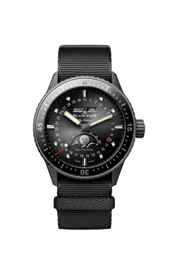 Bathyscaphe Quantième Complet Phases de Lune - 43 MM