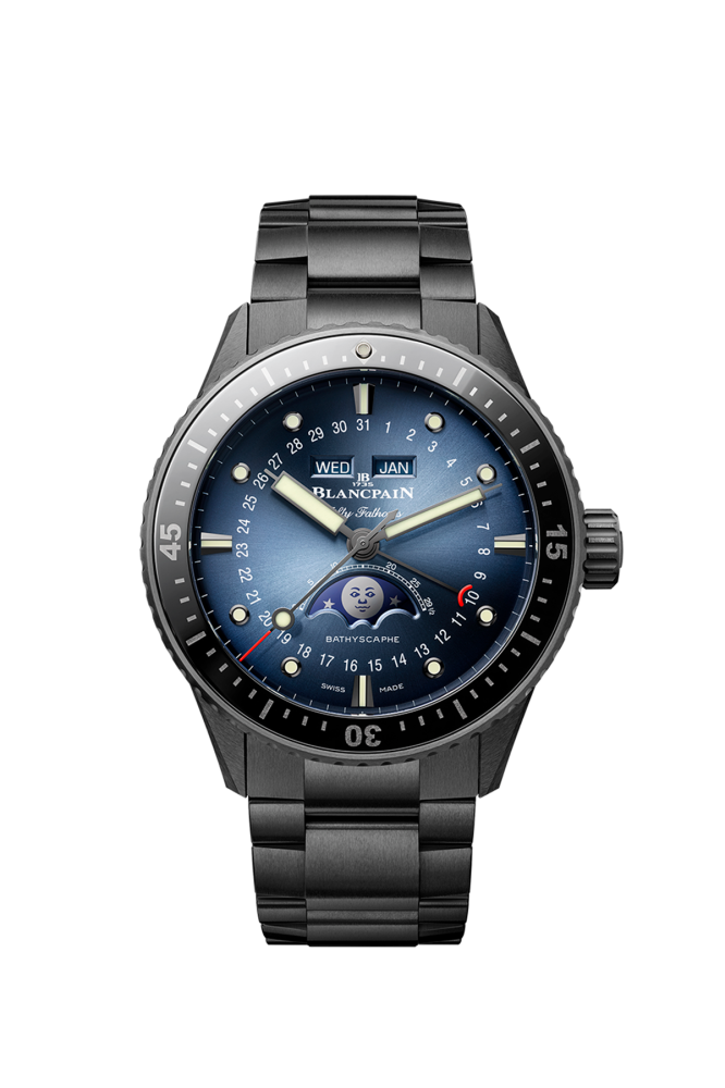 Bathyscaphe Quantième Complet Phase de Lune - 43 MM