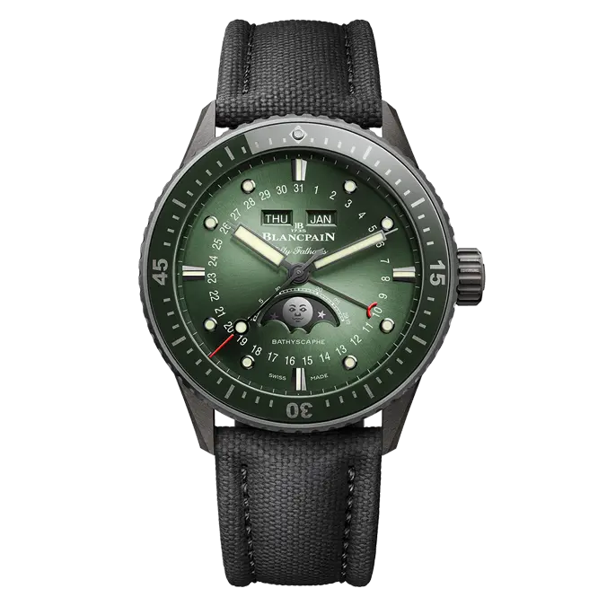 Bathyscaphe Quantieme Complet Phases de Lune - 43 MM