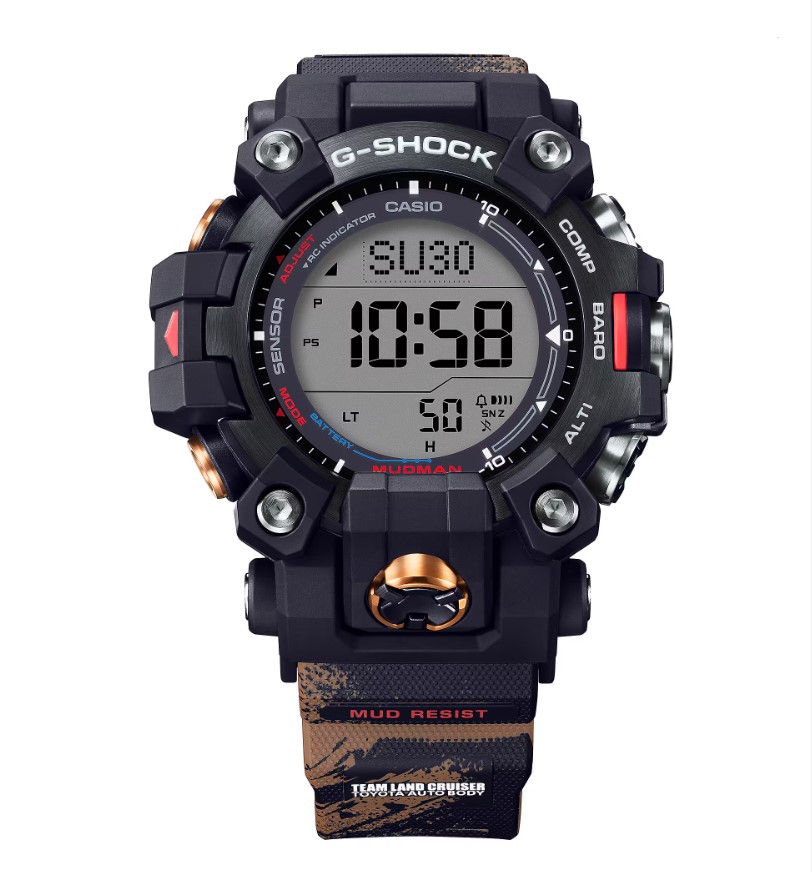 Casio G-Shock Serie MASTER OF G MUDMAN x TEAM LAND CRUISER TOYOTA