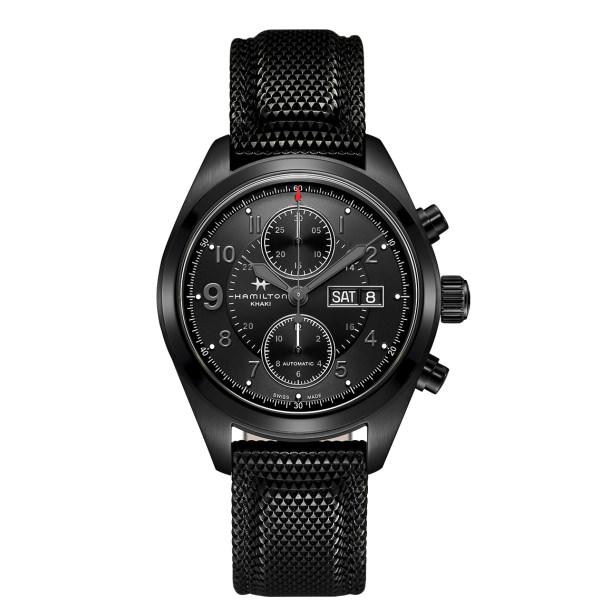 KHAKI FIELD AUTO CHRONO 42MM NERO PVD NERO 42mm