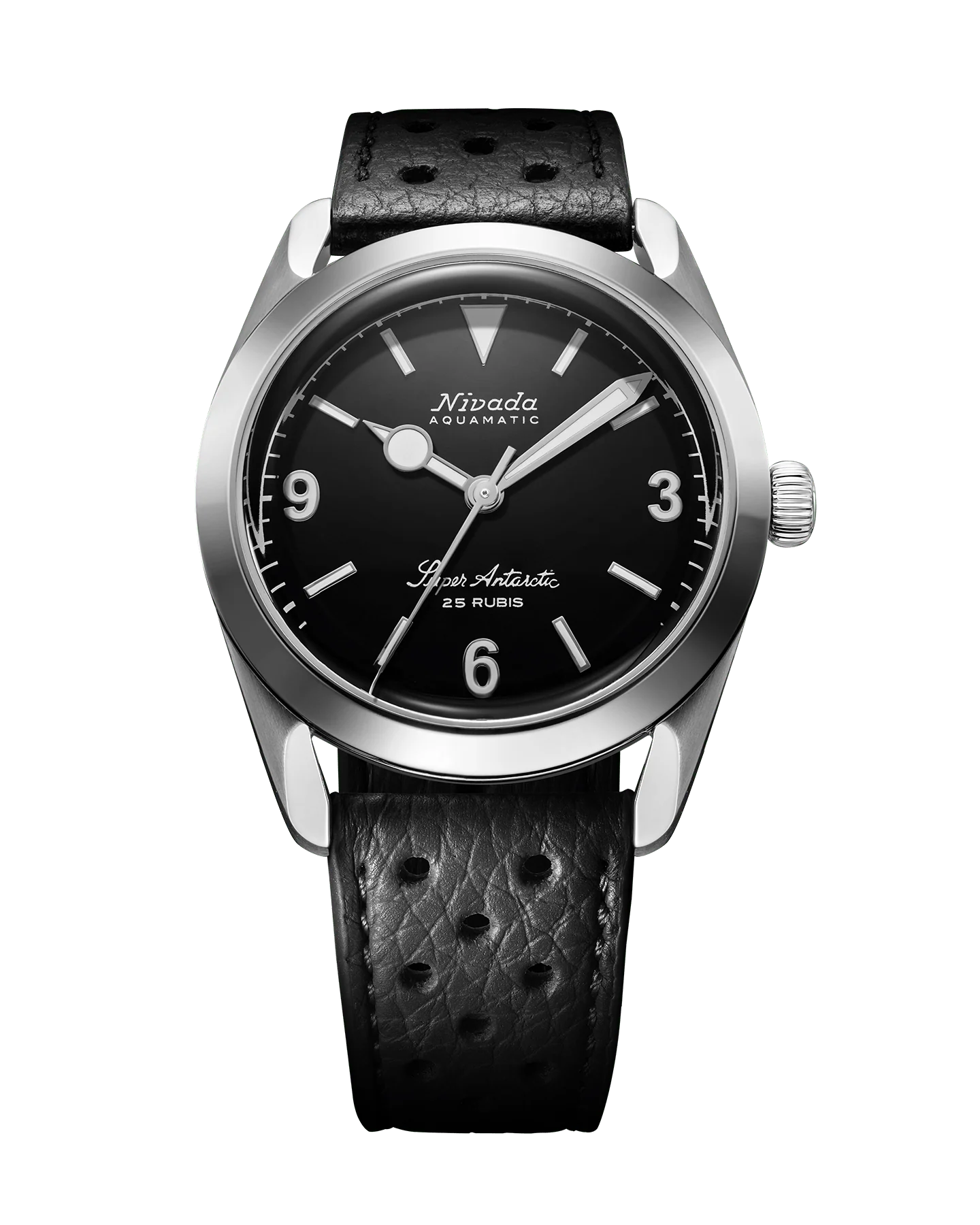 SUPER ANTARCTIC 3.6.9 BLACK NO VINTAGE EFFECT - WHITE LUMINOUS 38MM