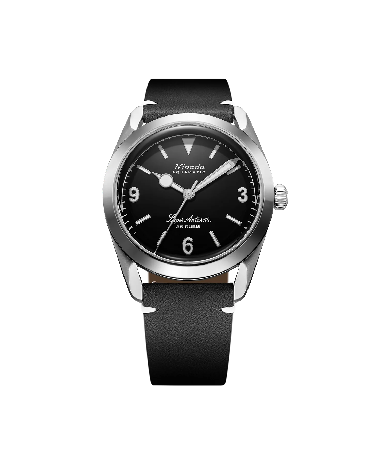 SUPER ANTARCTIC 3.6.9 BLACK NO VINTAGE EFFECT - WHITE LUMINOUS 38MM