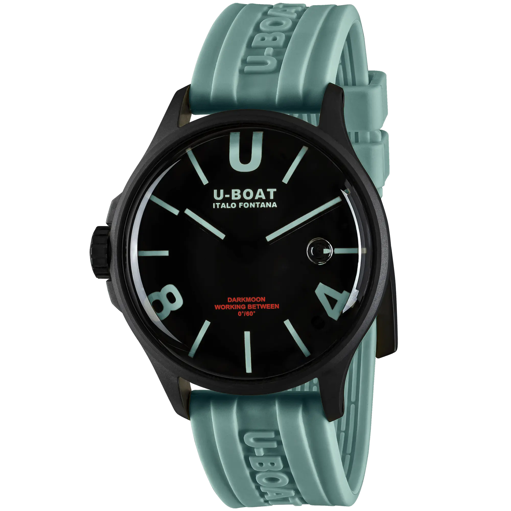 DARKMOON 44MM BK AQUAMARINE PVD