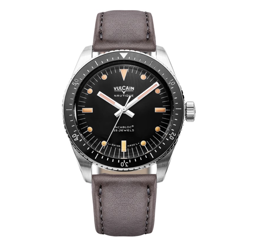 Skindiver Nautique - Black with Khaki Brown Lum  38mm