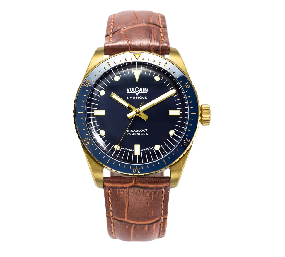 Skindiver Gold & Blue 38mm