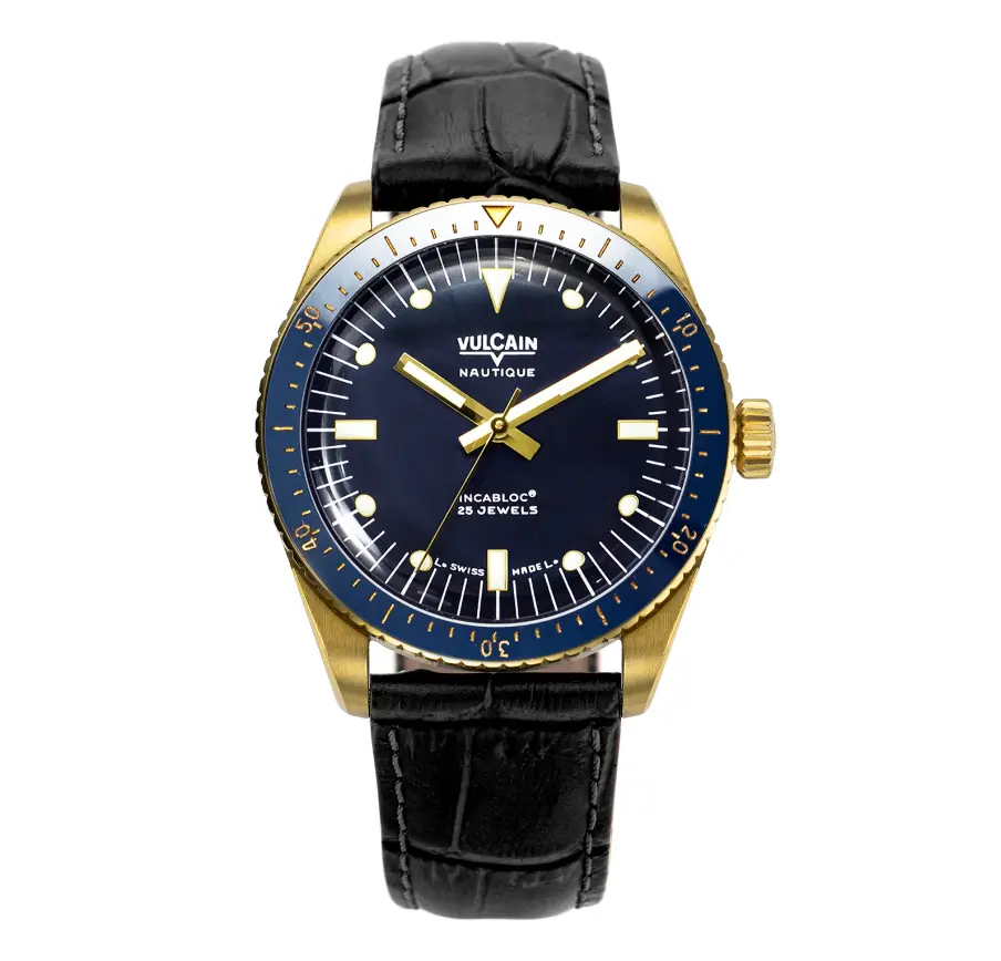Skindiver Gold & Blue 38mm