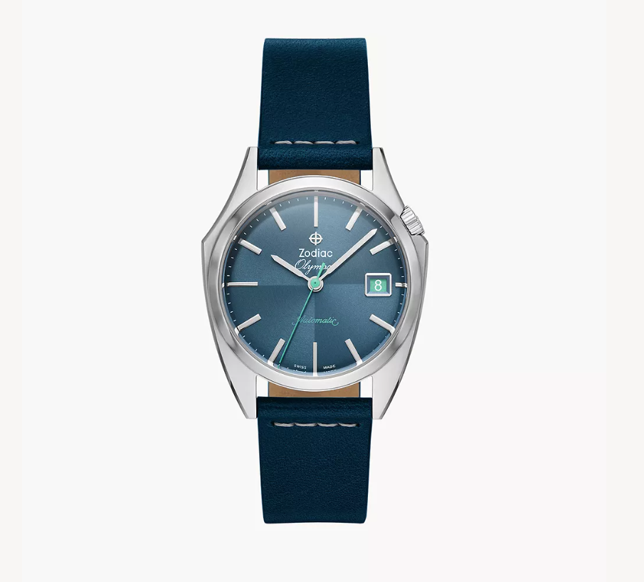 Dress Olympos Automatic Leather Watch - 37MM